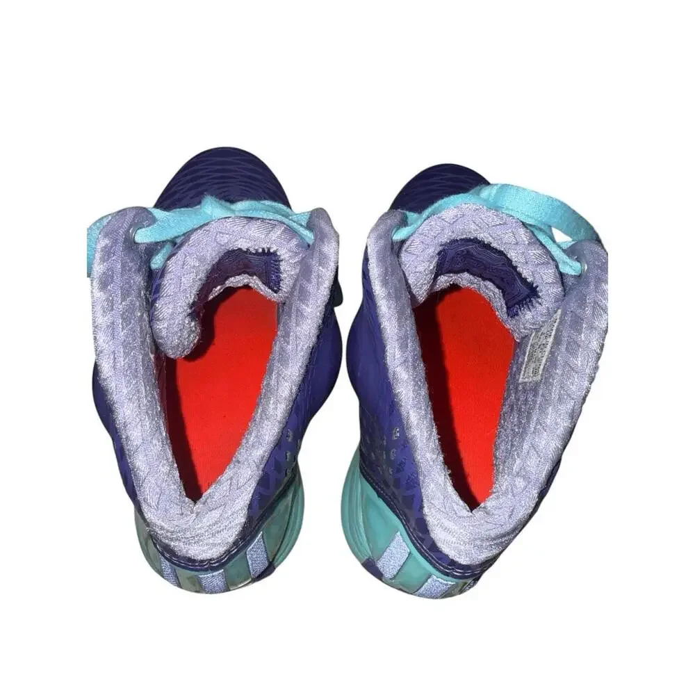 Adidas D‎ Rose Englewood Basketball Shoes – Purple/Turquoise – Men's 6.5